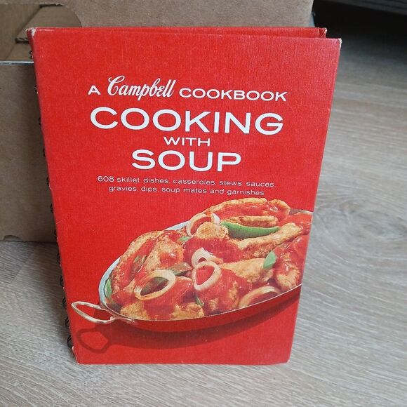 A Campbell Cookbook cooking with Soup Recipes LITHOGRAPH First Edition - Picture 1 of 15